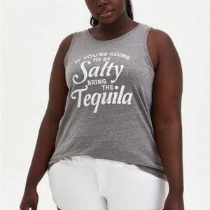 Torrid Classic Fit Vintage Tank - Triblend Jersey Grey Tequila